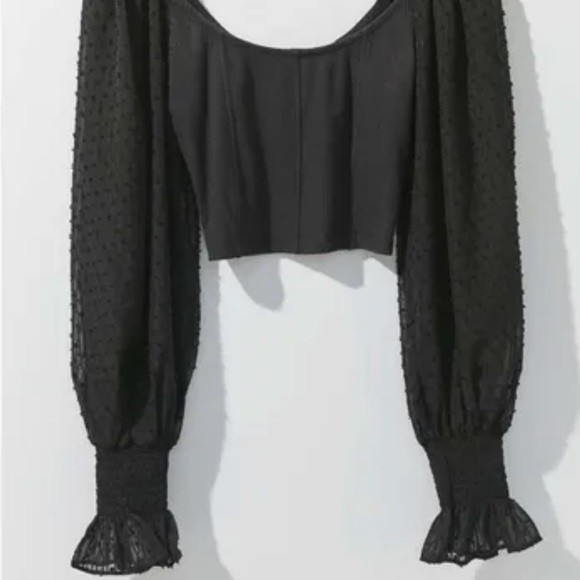 UO long dot mesh sleeve - Picture 4 of 4